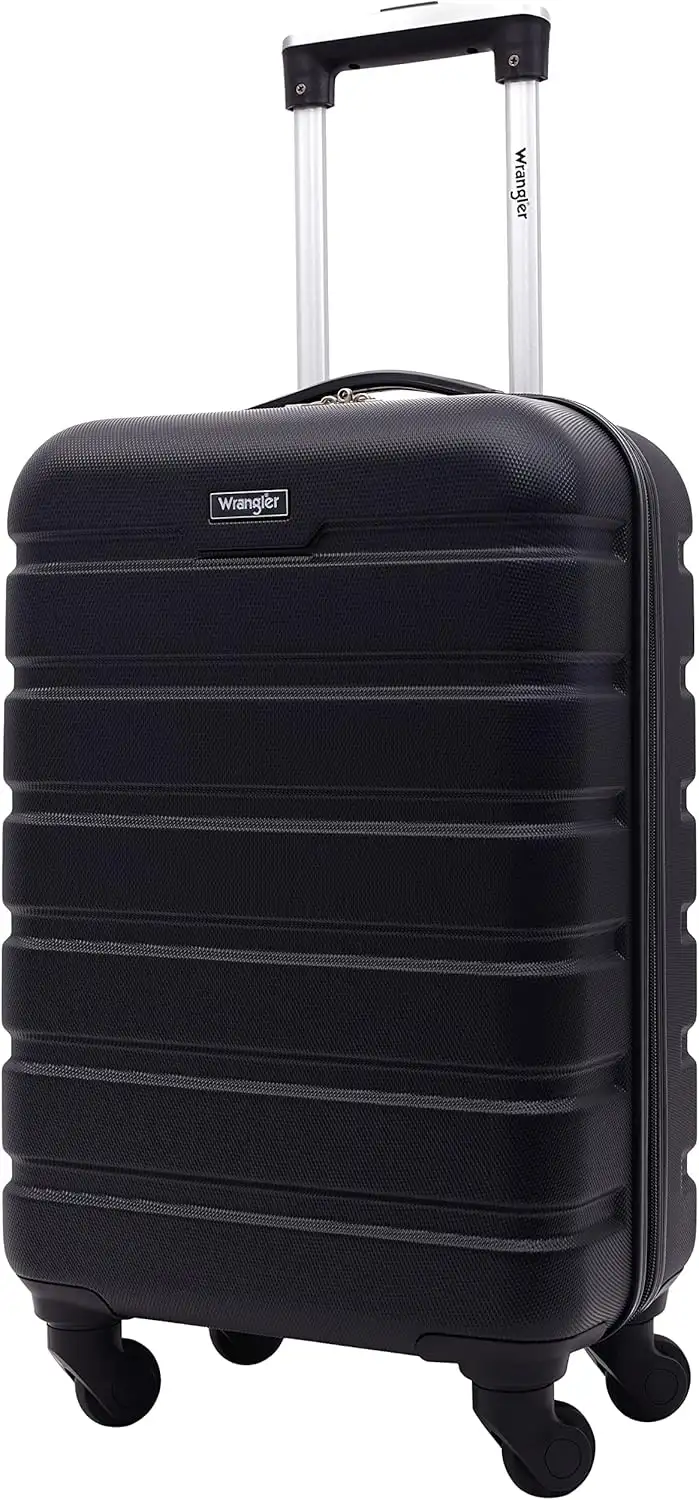 Wrangler Hardside Carry-On Spinner Luggage, Black, 20-Inch - 81LKbau CuL._AC_SL1500_